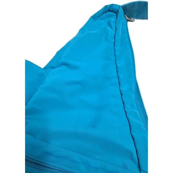 Ameribag Healthy Back Sling Pack Aqua Teal Blue Crossbody Bag Carry - Picture 3 of 9